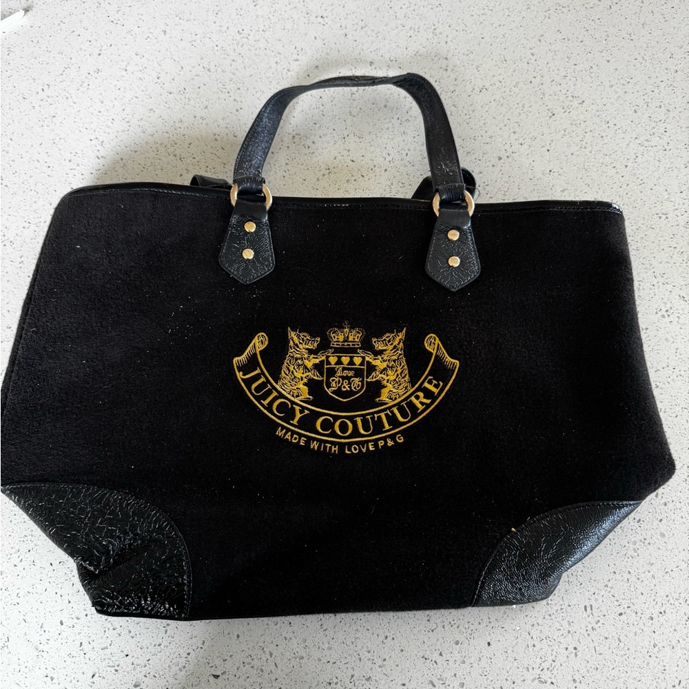 3 HR SALE 🚨 2002 XL Juicy Couture Black Scottie Tote - Picture 10 of 12